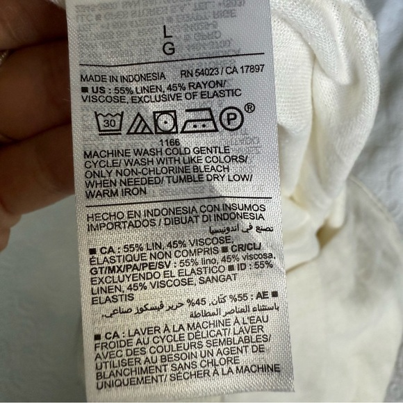 Linen-Blend O-Ring Halter Romper -- 3-inch inseam - Picture 10 of 11